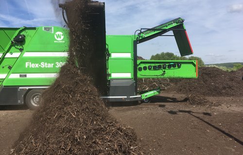 Sternsieb für höchste Leistung - Sieben und Shreddern in einem Arbeitsgang!