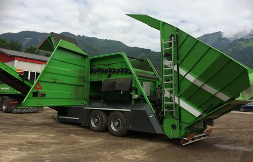 Sternsieb für höchste Leistung - Sieben und Shreddern in einem Arbeitsgang!